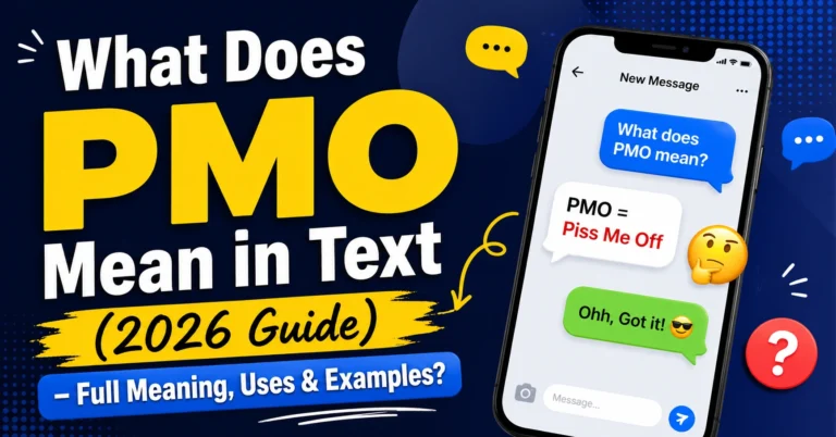 What Does PMO Mean in Text