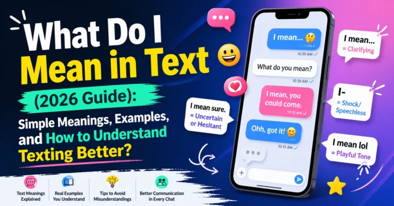 What Do I Mean in Text