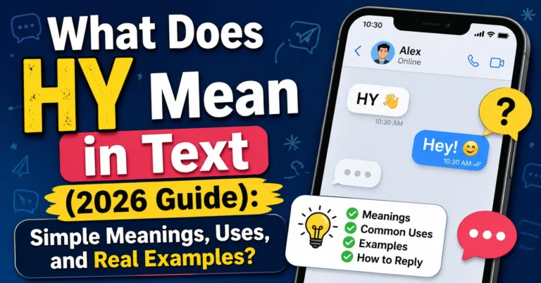 What Does HY Mean in Text
