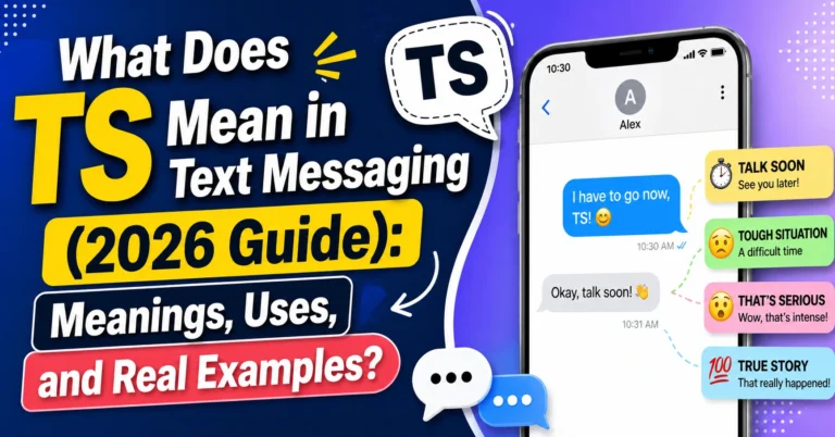What Does TS Mean in Text Messaging