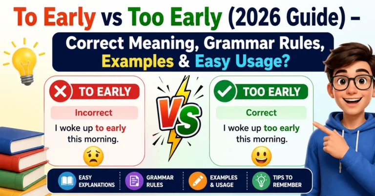 To Early” vs “Too Early