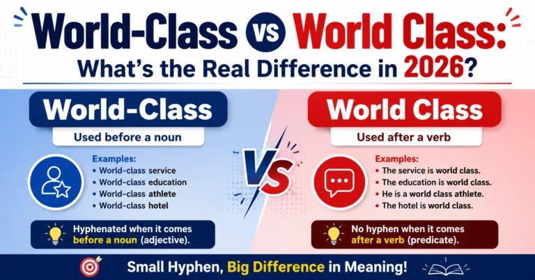 World-Class vs World Class
