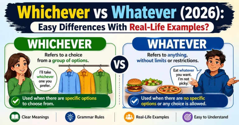 Whichever vs Whatever