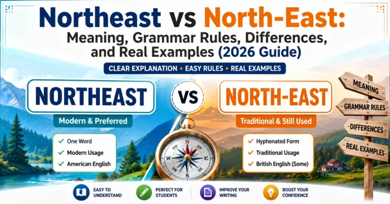 Northeast vs North-East