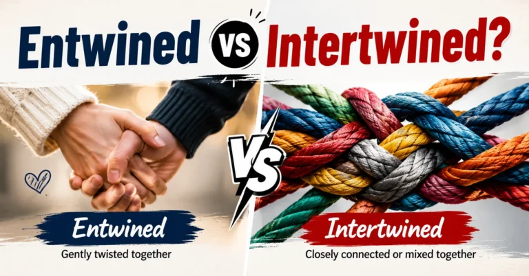 Entwined vs Intertwined