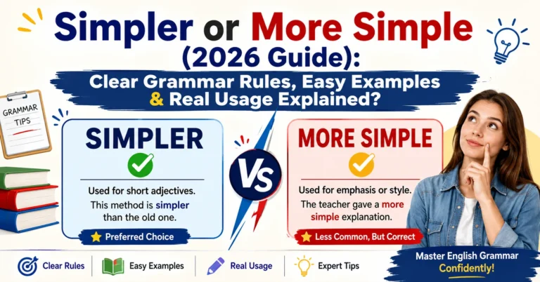 Simpler or More Simple