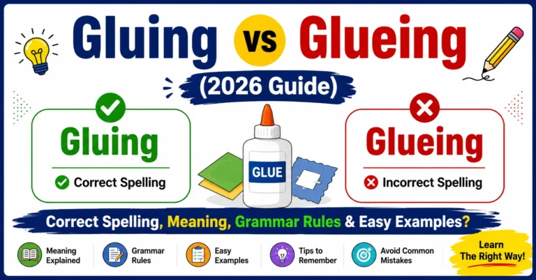 Gluing vs Glueing
