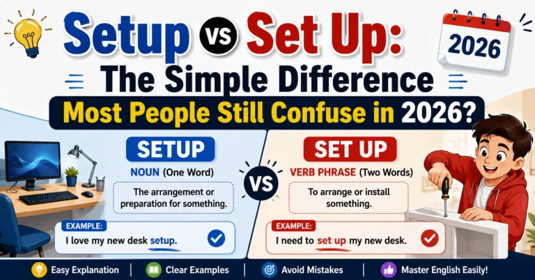 Setup vs Set Up