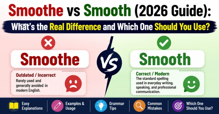 Smoothe vs Smooth (2026 Guide): What’s the Real Difference and Which One Should You Use? Smoothe vs Smooth