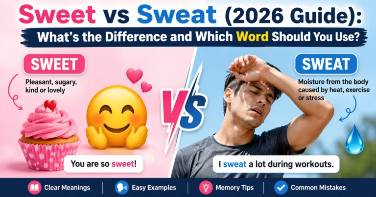 Sweet vs Sweat