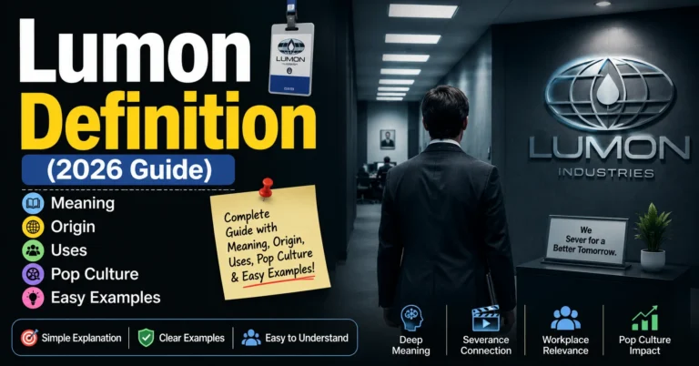 Lumon Definition (2026 Guide) – Meaning, Origin, Uses, Pop Culture & Easy Examples Lumon Definition