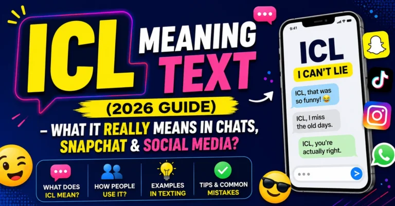ICL Meaning Text (2026 Guide) – What It Really Means in Chats, Snapchat & Social Media? ICL Meaning Text