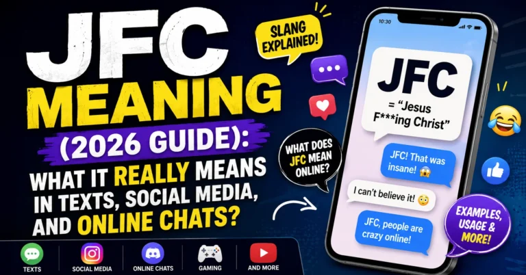 JFC Meaning (2026 Guide): What It Really Means in Texts, Social Media, and Online Chats JFC Meaning