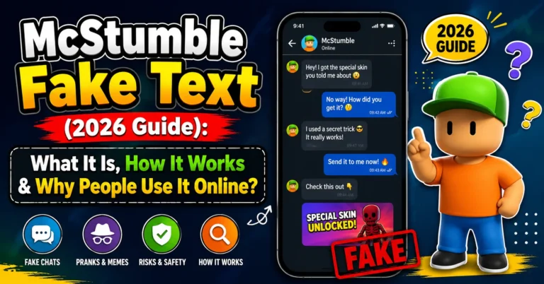 McStumble Fake Text