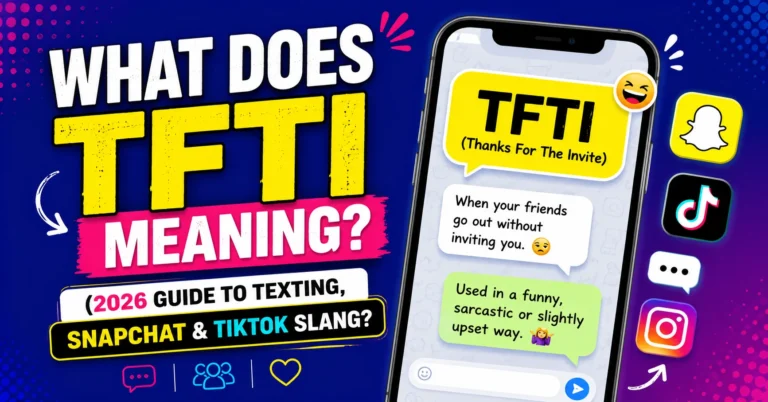 What Does TFTI Meaning? (2026 Guide to Texting, Snapchat & TikTok Slang TFTI Meaning