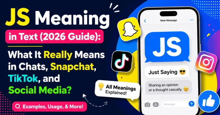 JS Meaning in Text