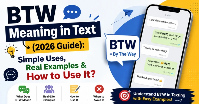 BTW Meaning in Text
