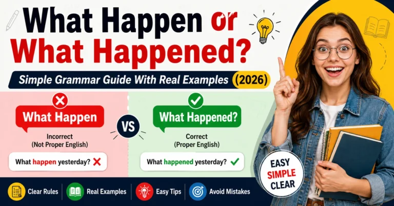What Happen or What Happened