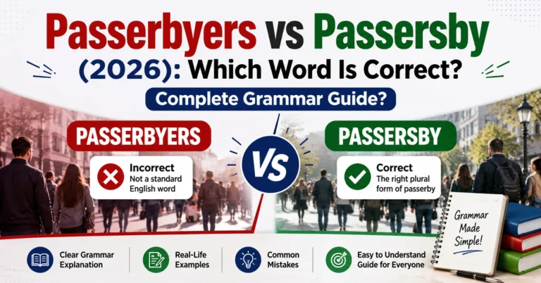 Passerbyers vs Passersby