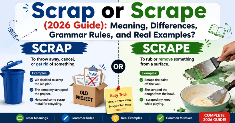 Scrap or Scrape