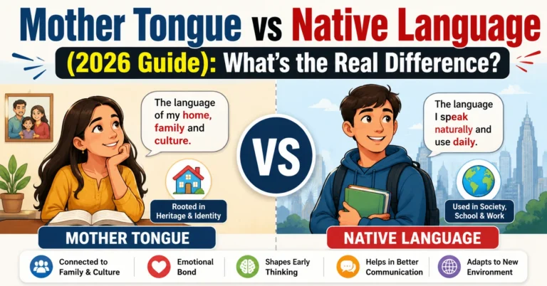 Mother Tongue vs Native Language