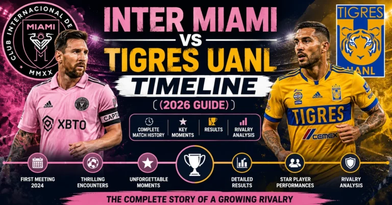 Inter Miami vs Tigres UANL Timeline