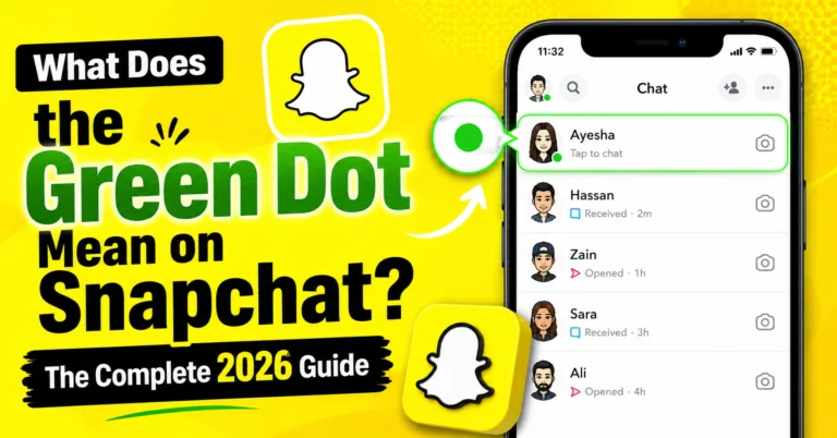 What Does the Green Dot Mean on Snapchat