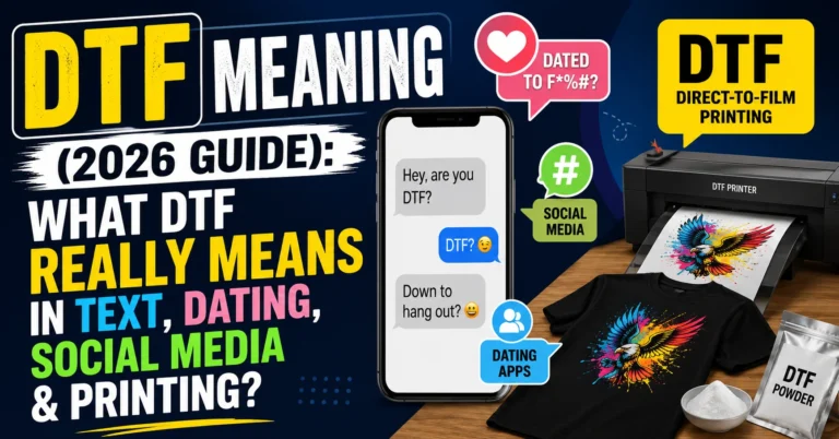DTF Meaning (2026 Guide): What DTF Really Means in Text, Dating, Social Media & Printing DTF Meaning