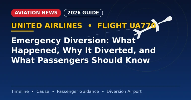 United Airlines Flight UA770 Emergency Diversion