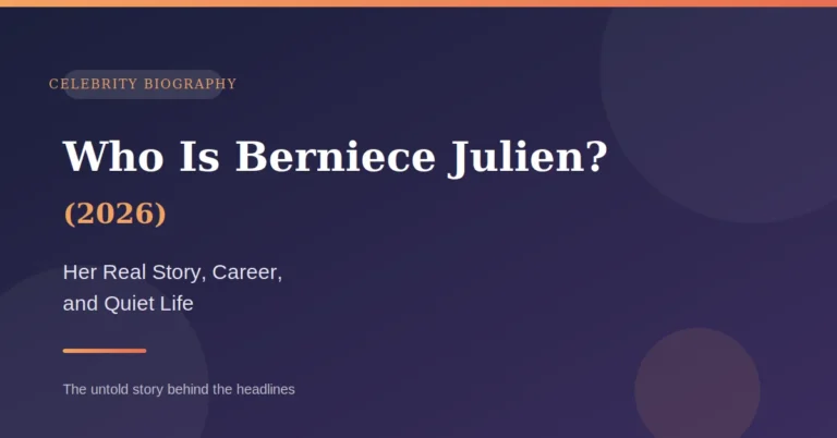 Who Is Berniece Julien (2026): Her Real Story, Career, and Quiet Life Berniece Julien