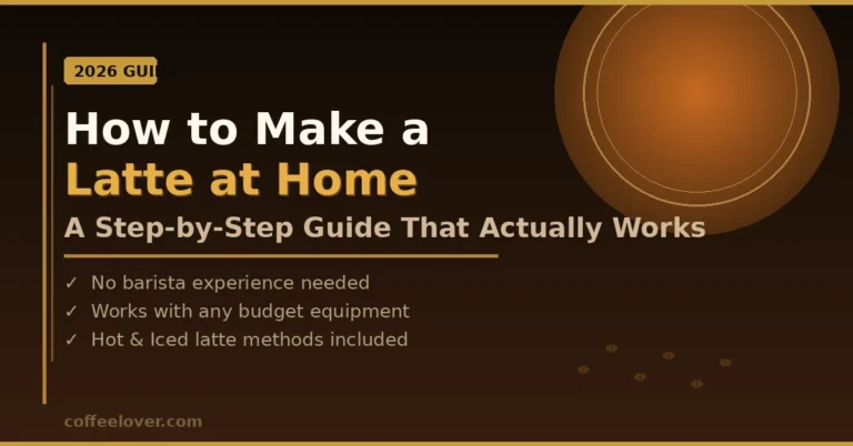 How to Make a Latte at Home