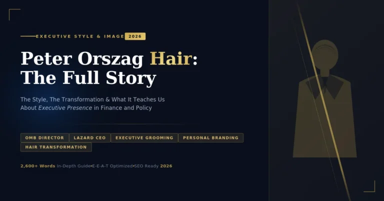 Peter Orszag Hair (2026): The Full Story Behind the Style, the Transformation, and What It Teaches Us About Executive Presence Peter Orszag Hair