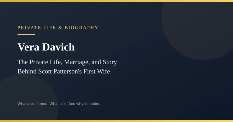 Vera Davich: The Private Life, Marriage, and Story Behind Scott Patterson’s First Wife Vera Davich